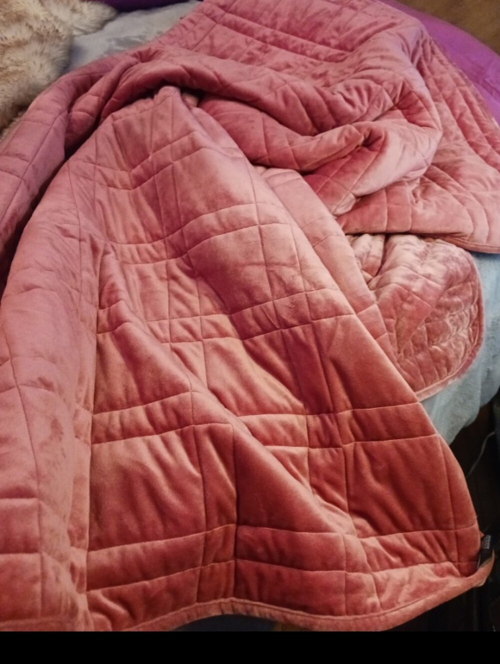 Plush Velvet Quilted Throw 60x80 Quilted